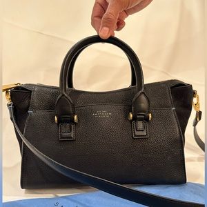 Smythson - Eliot Black Top Handle Bag